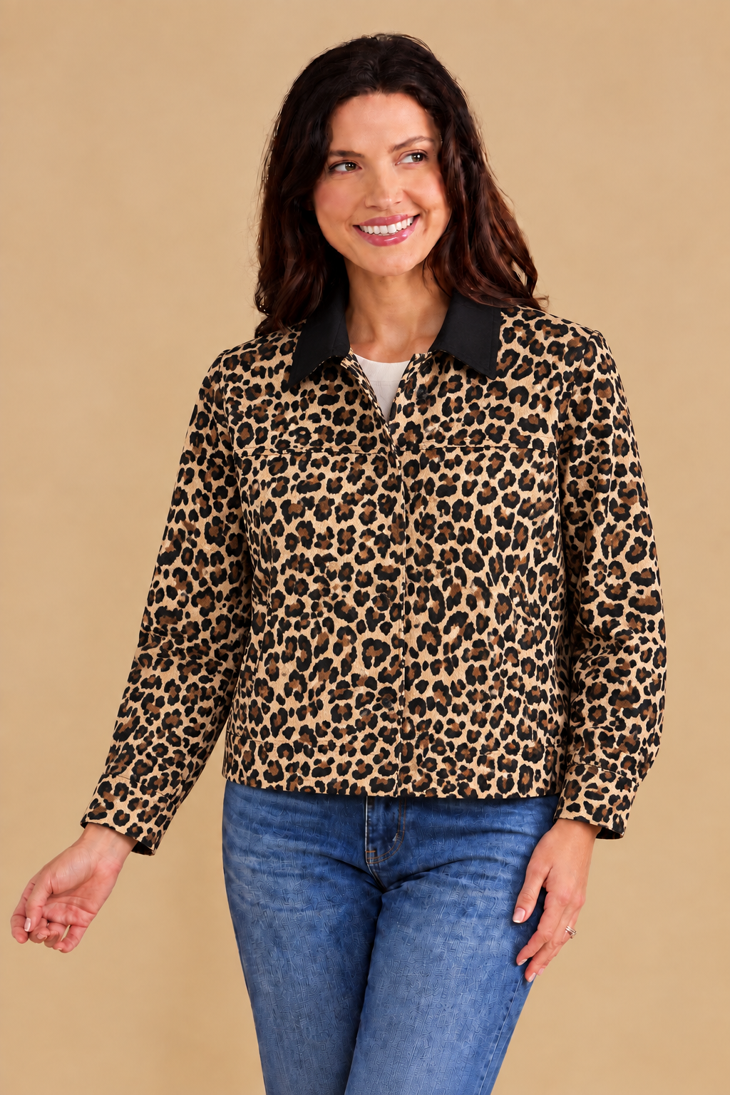 Cheeta Contrast Jacket