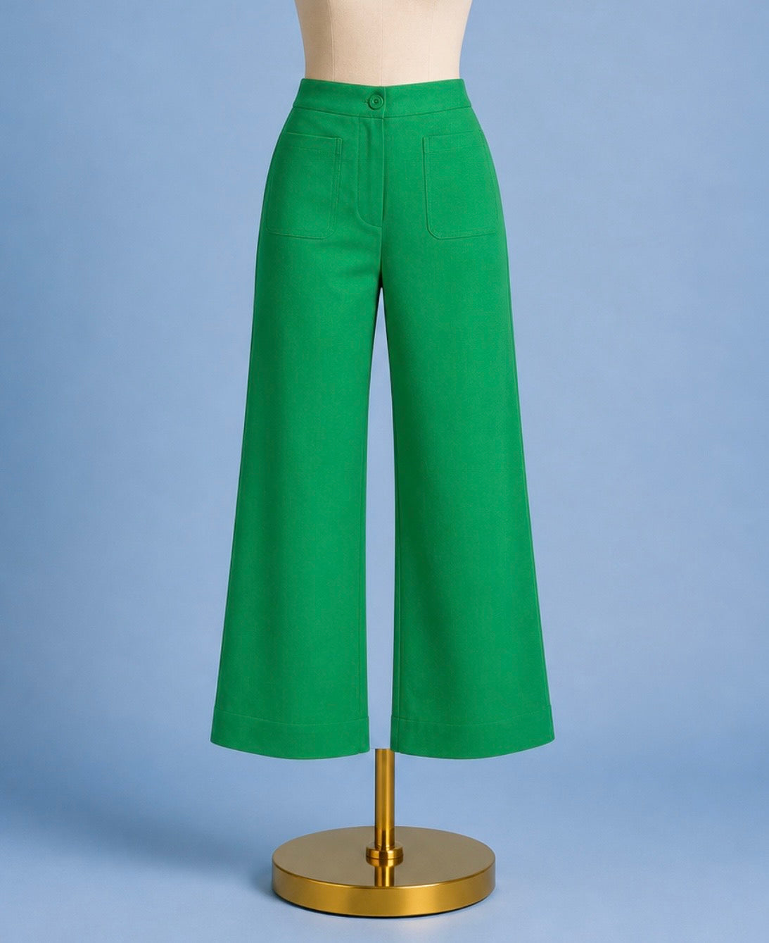 Pocket Crop Pant / green