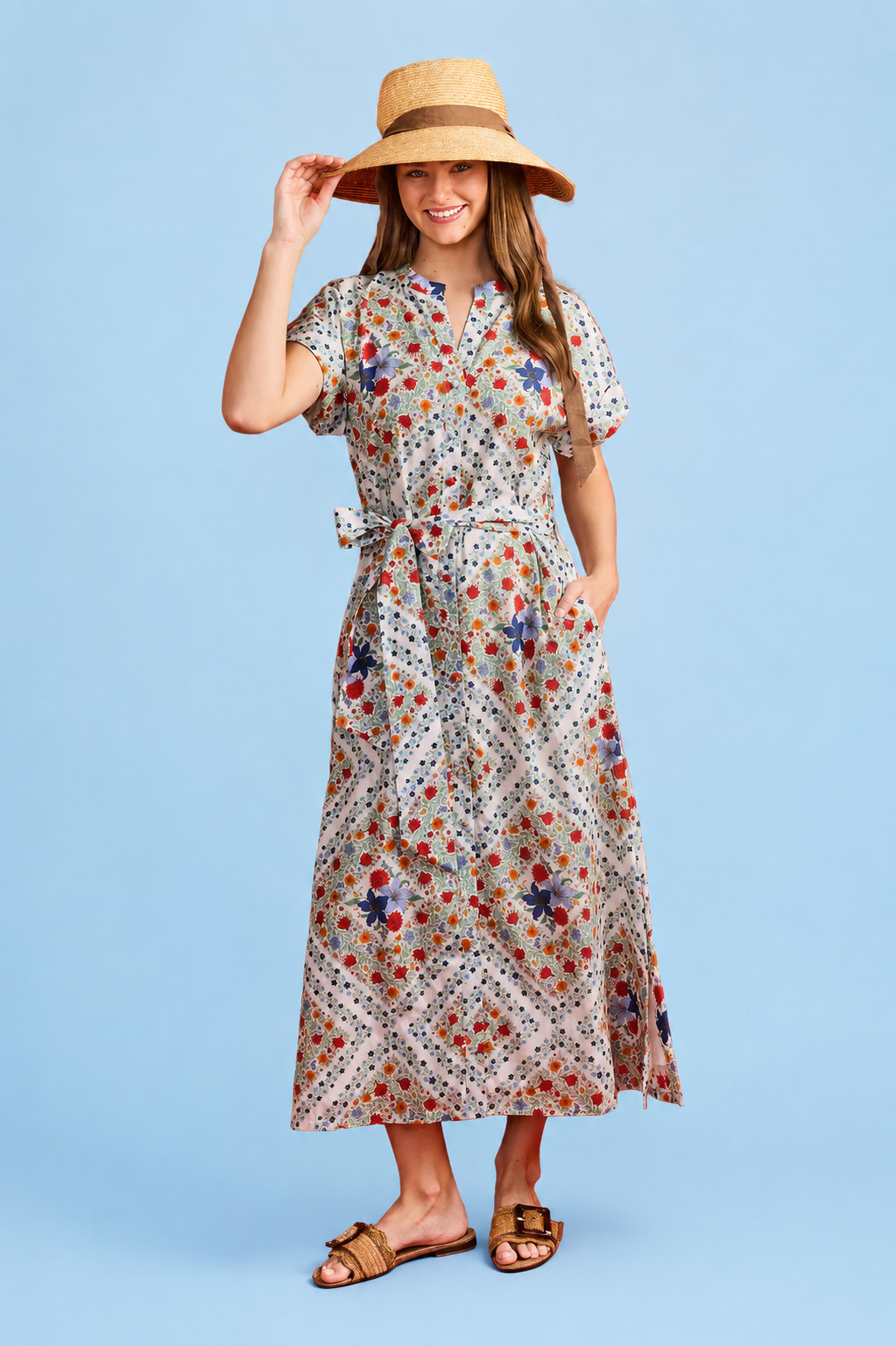 Evelyn Dress/ American Bouquet