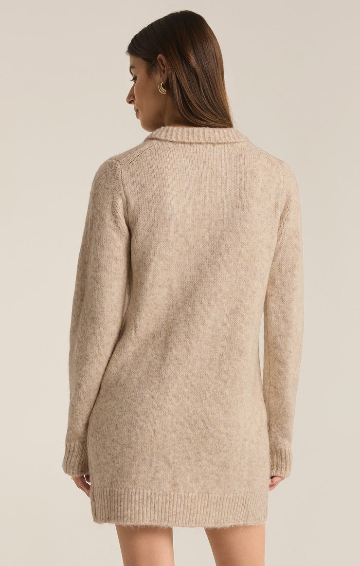 Z supply sweater dress light oatmeal