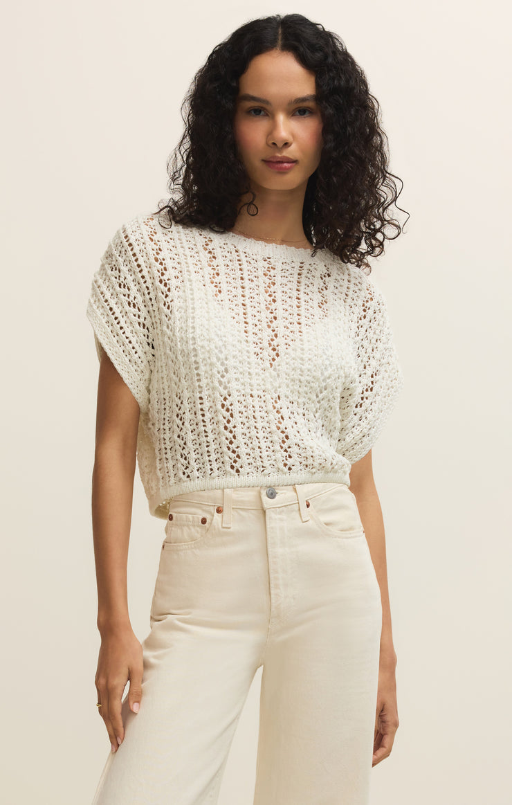 Ballast Crochet Top Natural
