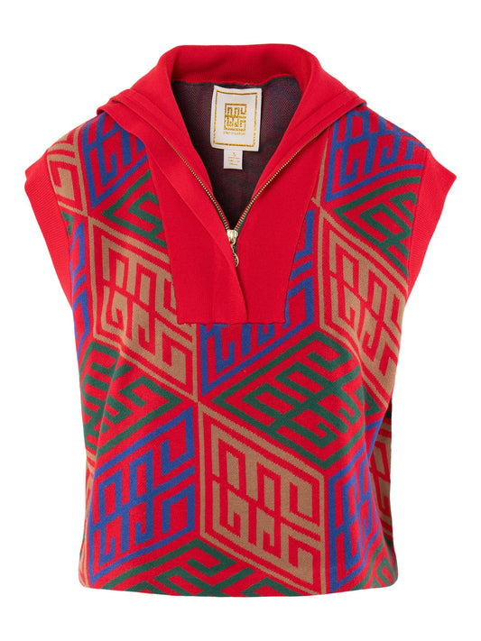 Poppy Pullover Vest/ Vintage Monogram