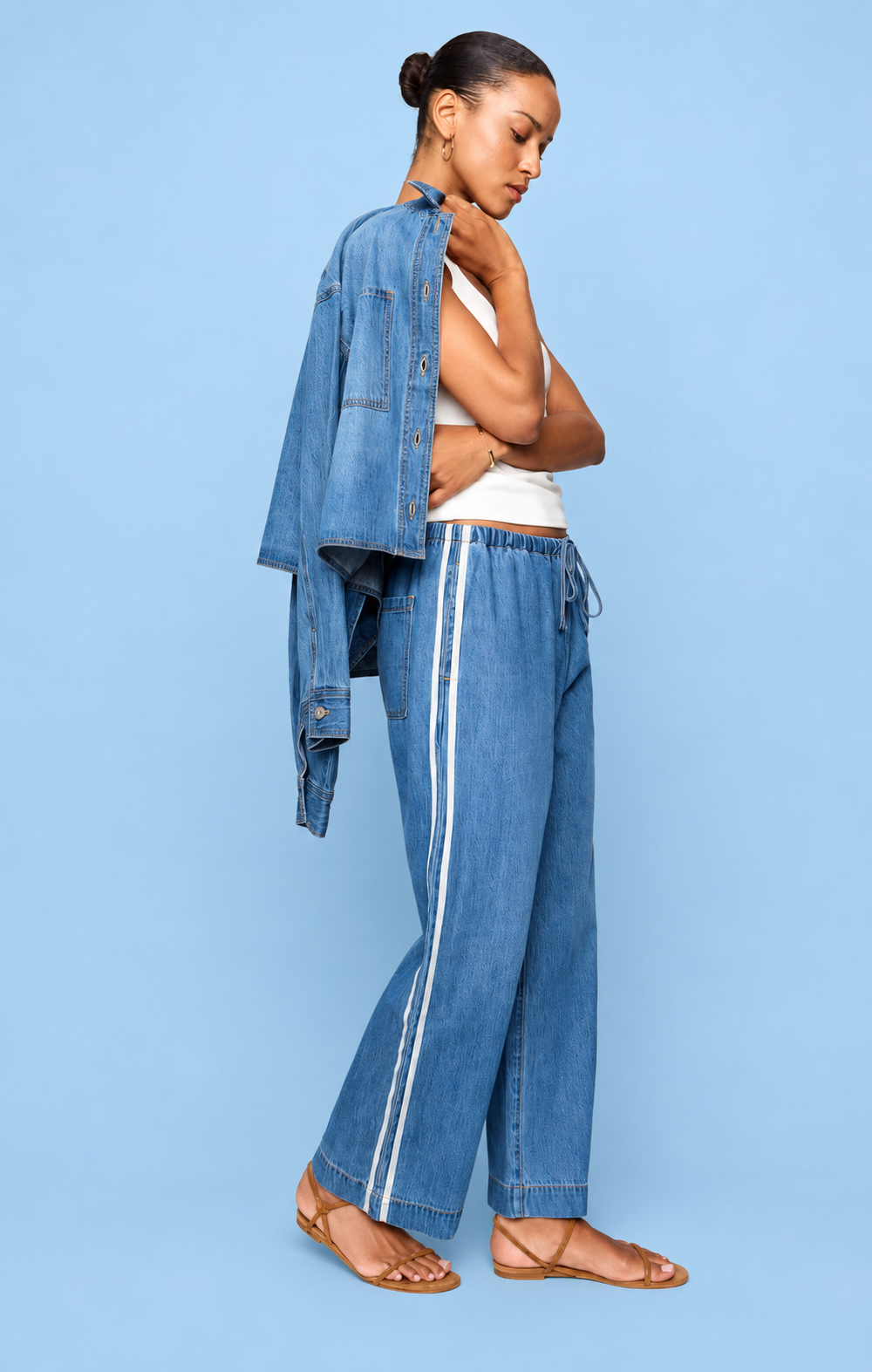 The Sidelines Denim Track Pant