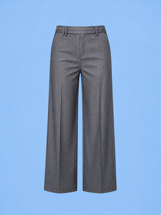 Darlene wide leg denim/ black sheen