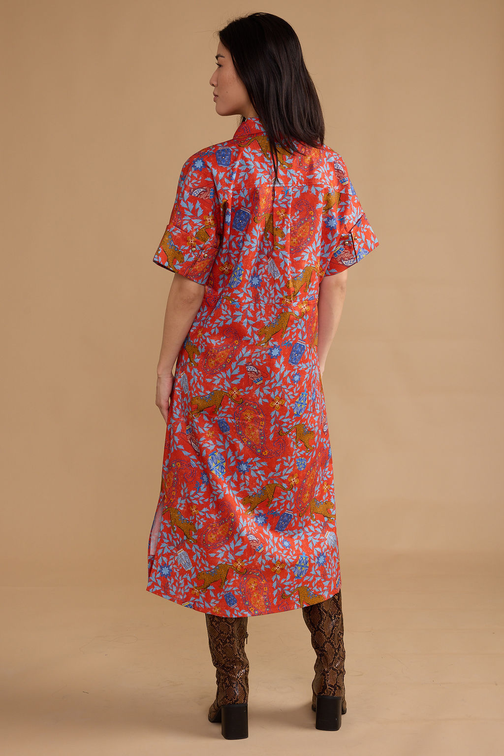 Monica Dress/ leopard raj