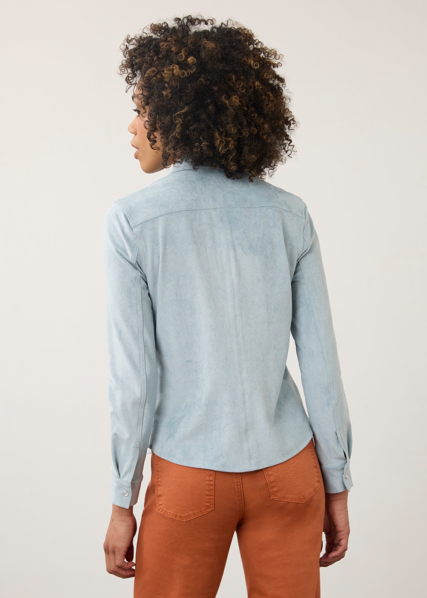 Suede Shirt/ Blue River
