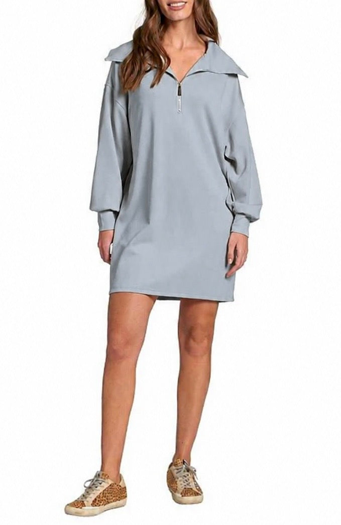 Sweatshirt Dress / indigo blue