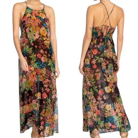 Johnny was back tie strappy maxi