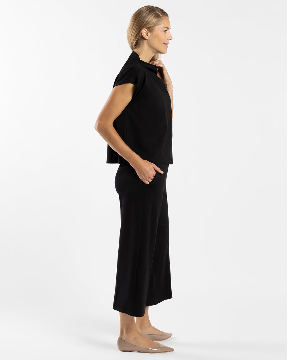 Tillie Top Ponte Black