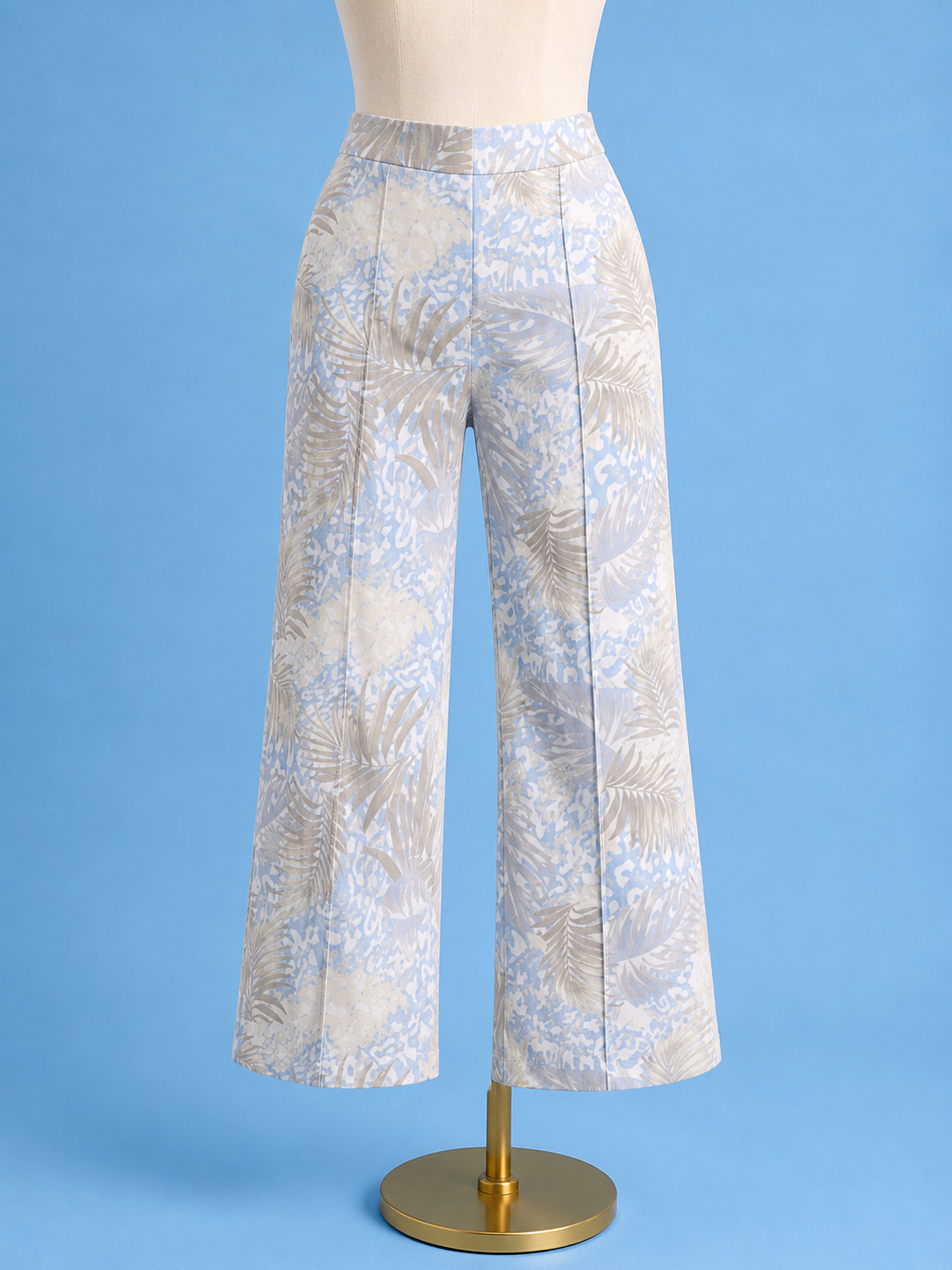 Front stitch ankle pant / desert palm