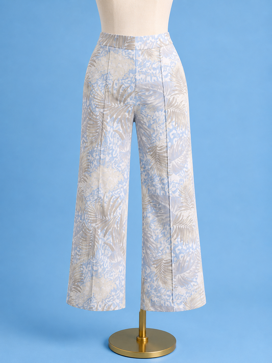 Front stitch ankle pant / desert palm