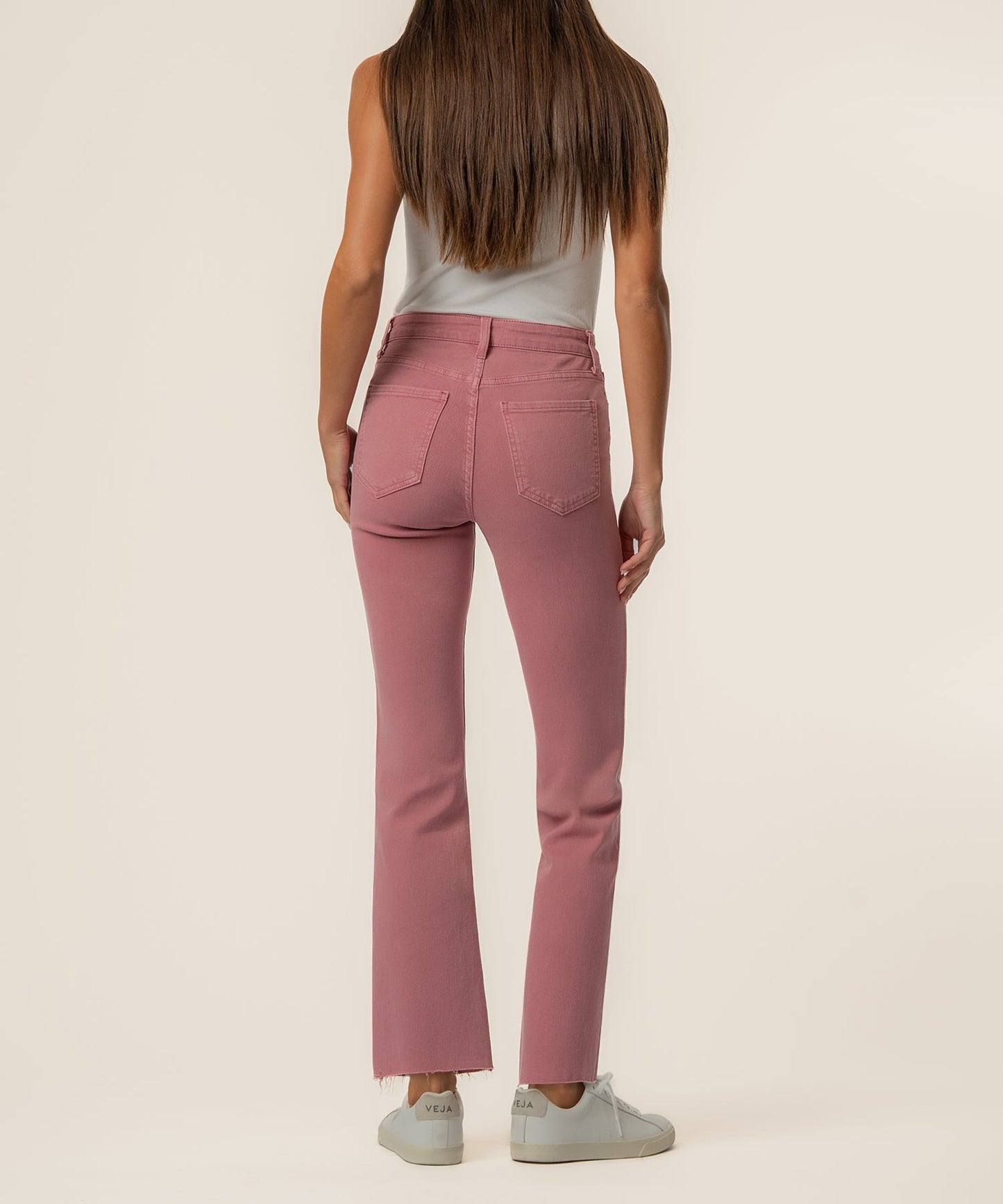Kelsey High Rise Ankle Flare / Rose Garden