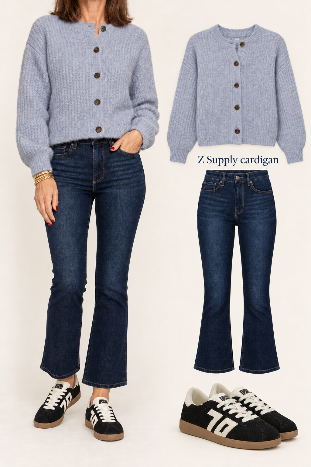 Rosemont Cardigan / silverlake