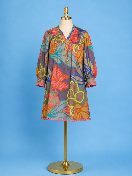 Lori Dress / Geo Floral