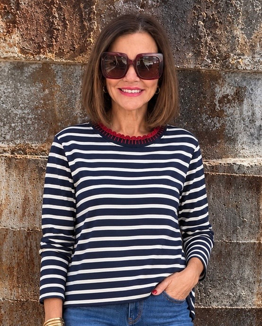 Mariner Tee- Sailor Stripe