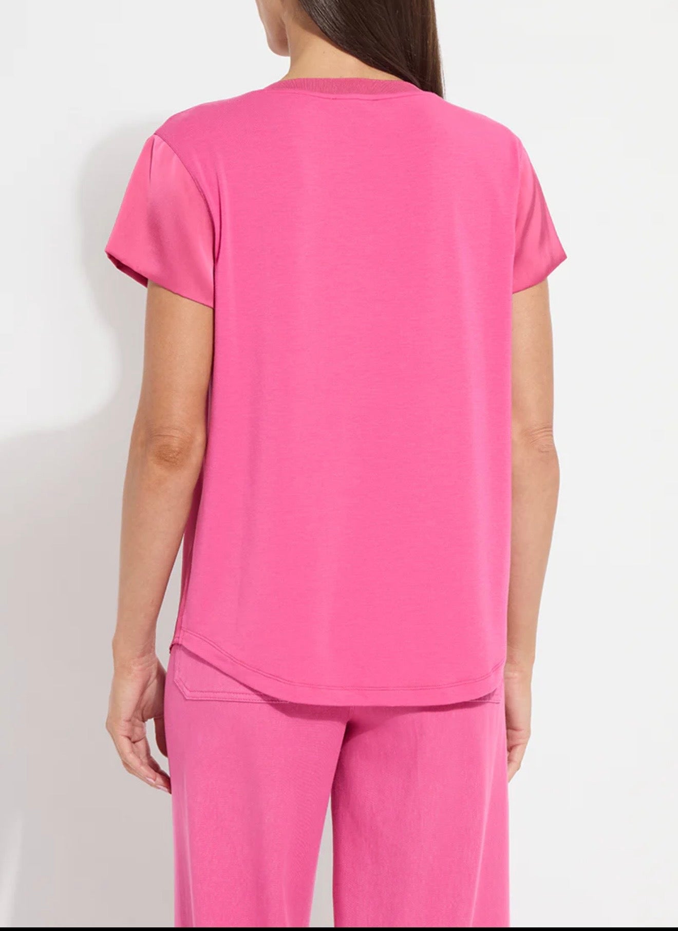 Saori Mix Media Top/ Hot Pink