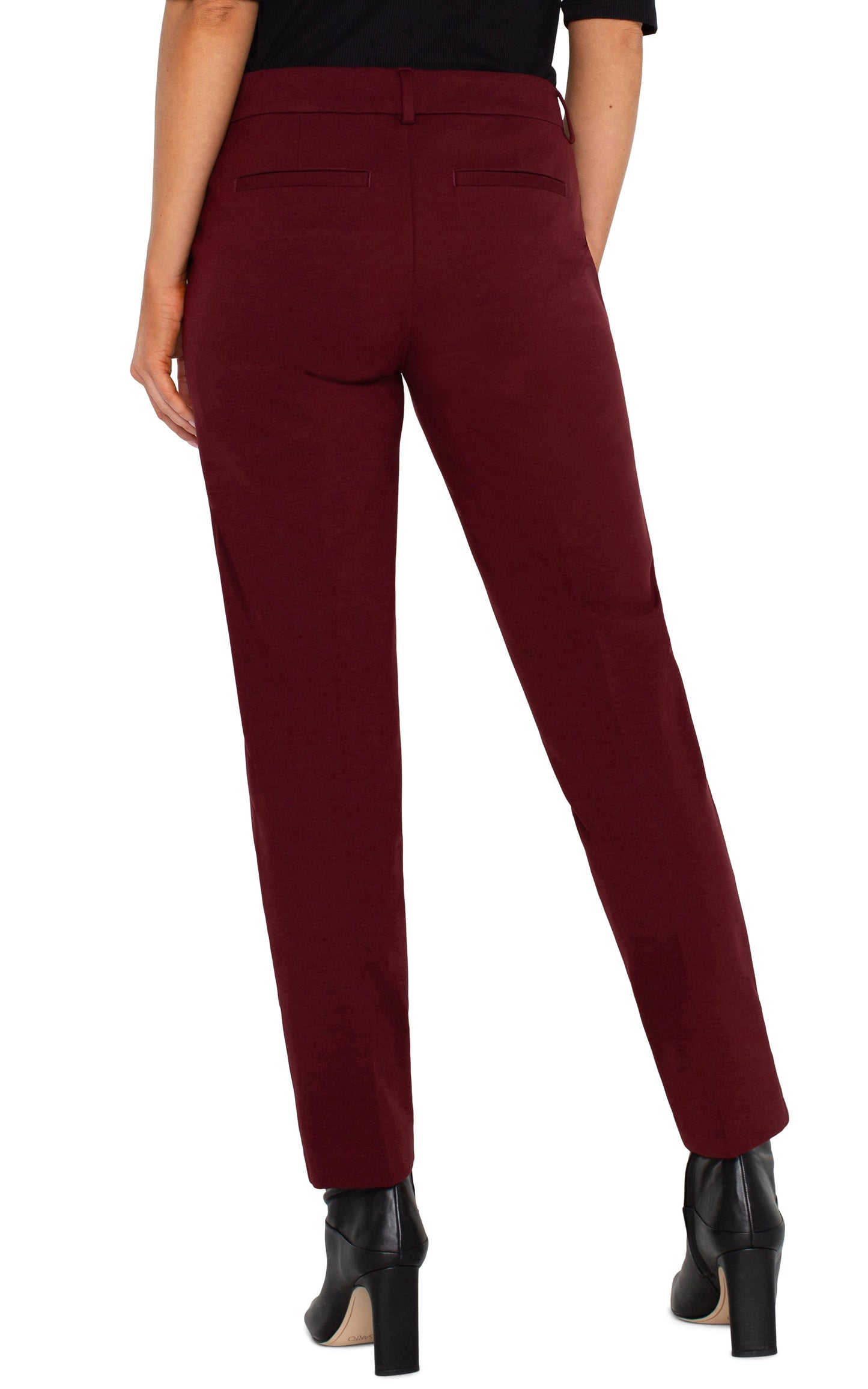 LIVERPOOL KELSEY TROUSER AUBERGINE :