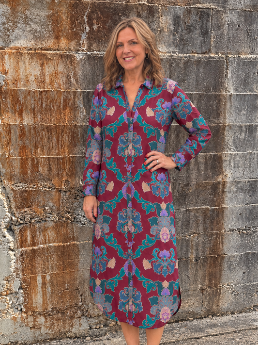 Cleo Dress / Damask