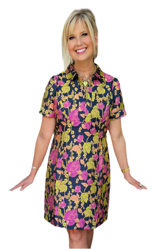 Front Zip Fitted Dress