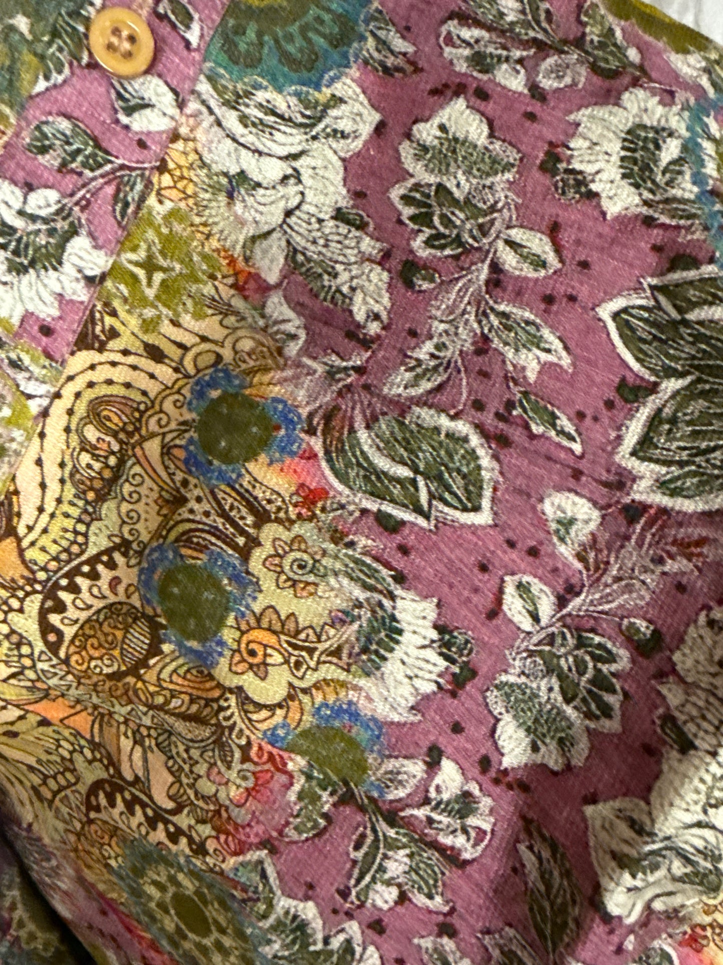 Hem shirt Dress/ Plum Mosaic