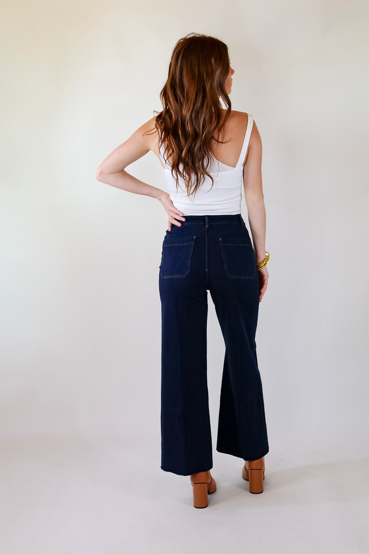 Erin Hi Waist Wide leg denim/ Indigo