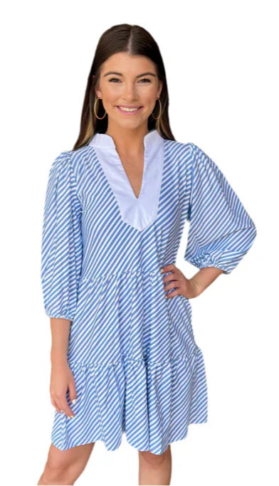 Smith & Quinn Tory Chambray Stripe Dress