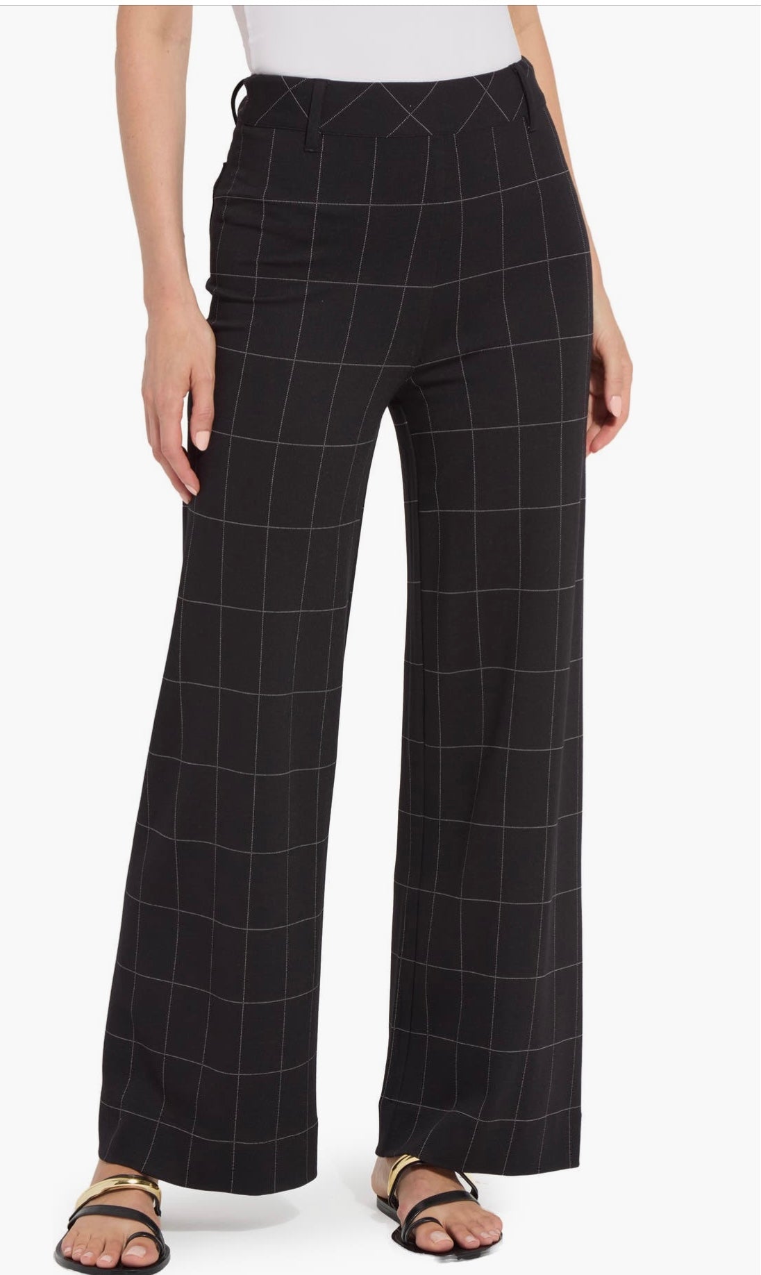 Erin Hi Waist Wide Leg Ponte/ Double