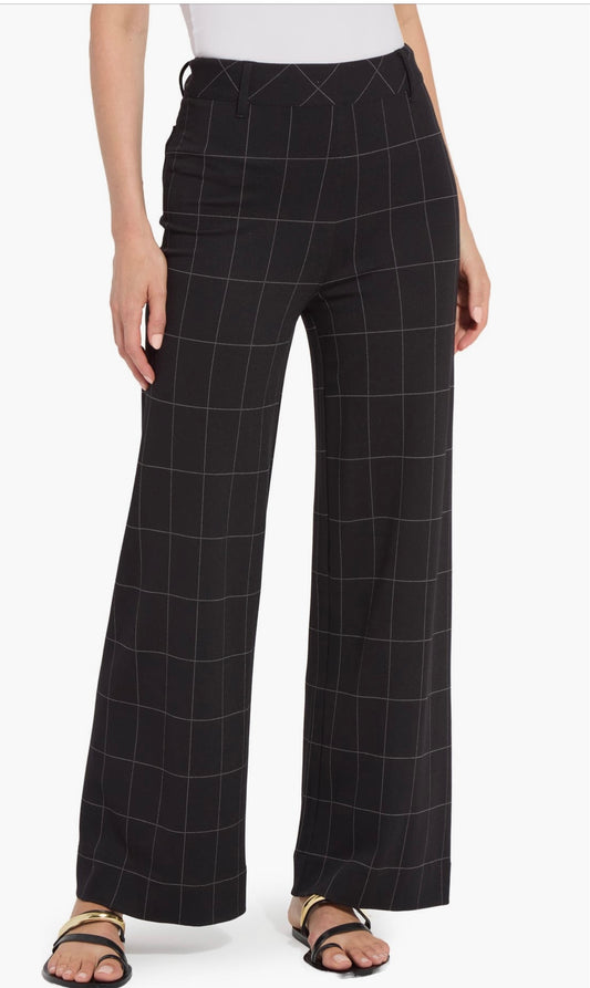 Erin Hi Waist Wide Leg Ponte/ Double