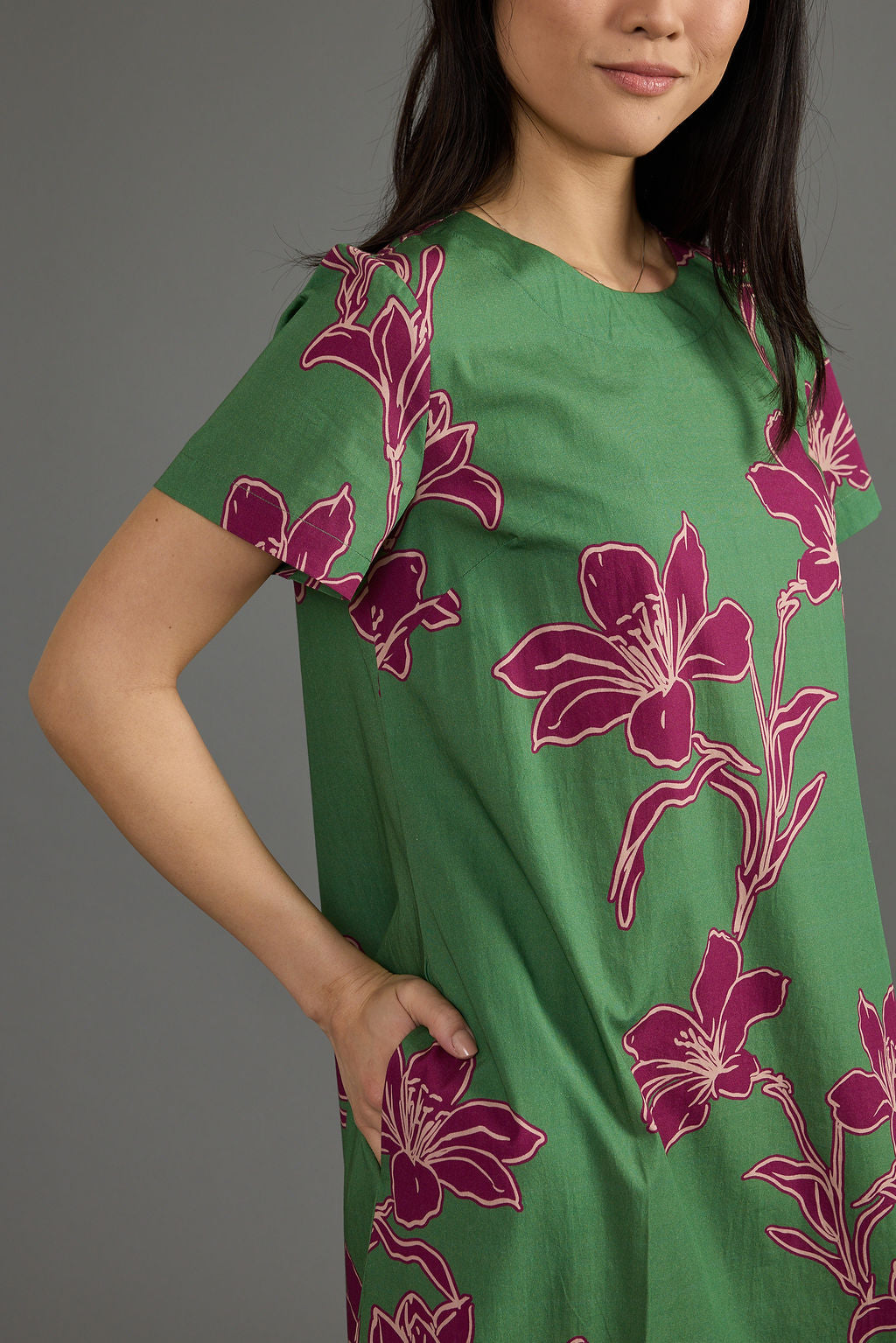 Ellie Dress/ verde orchid