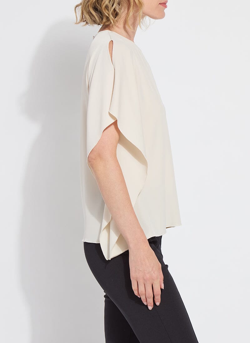 Carmen “V” neck Scarf top / sailcloth