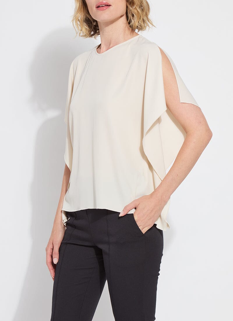 Carmen “V” neck Scarf top / sailcloth