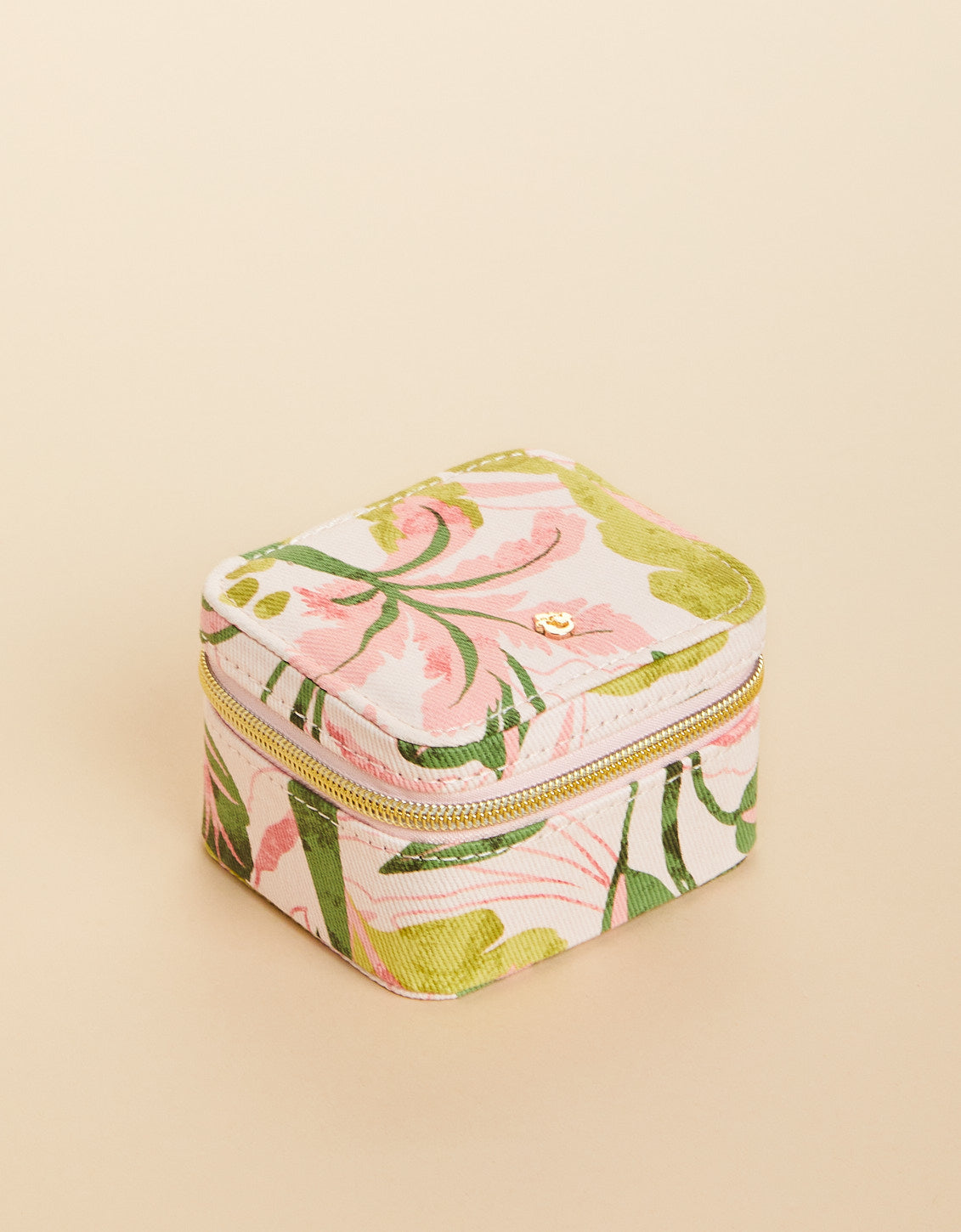 Stow and Go Jewelry travel case/ palm paradise