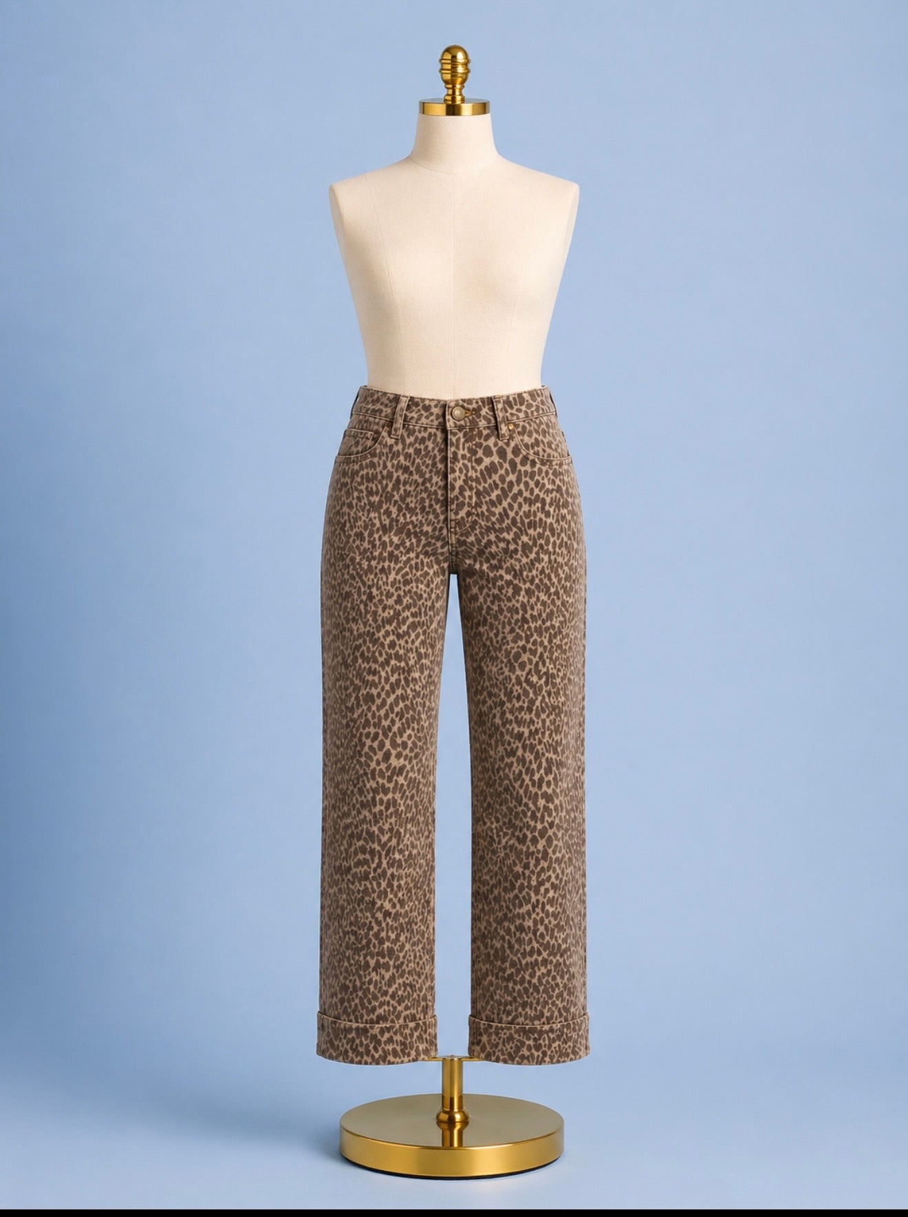 Kennedy Straight / khaki abstract animal