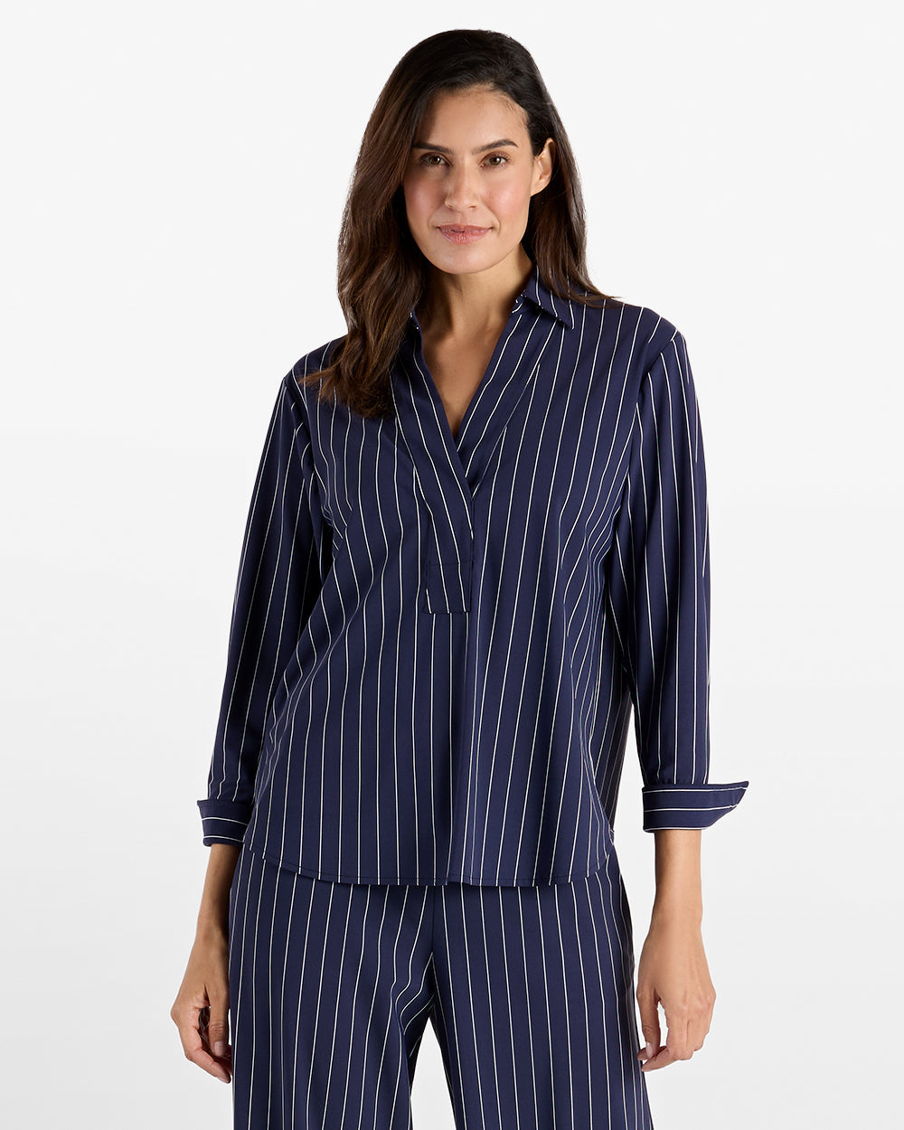 Francine Top/ stripe navy