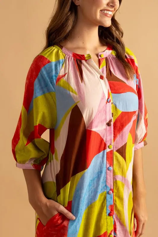 Madeline Dress / color block