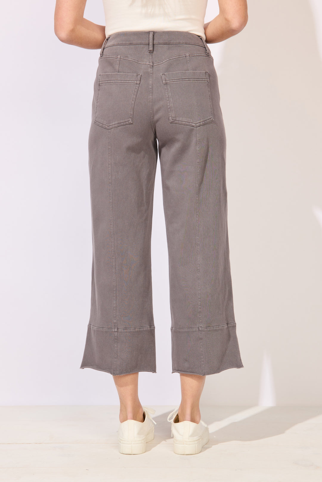 Knit Denim Crop Jean / Volcano