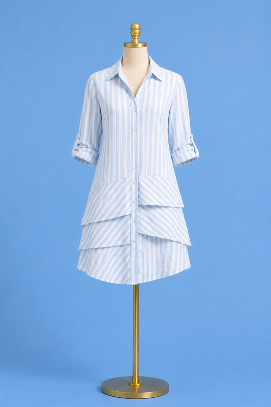 Jenna Dress Pastel Blue Dress