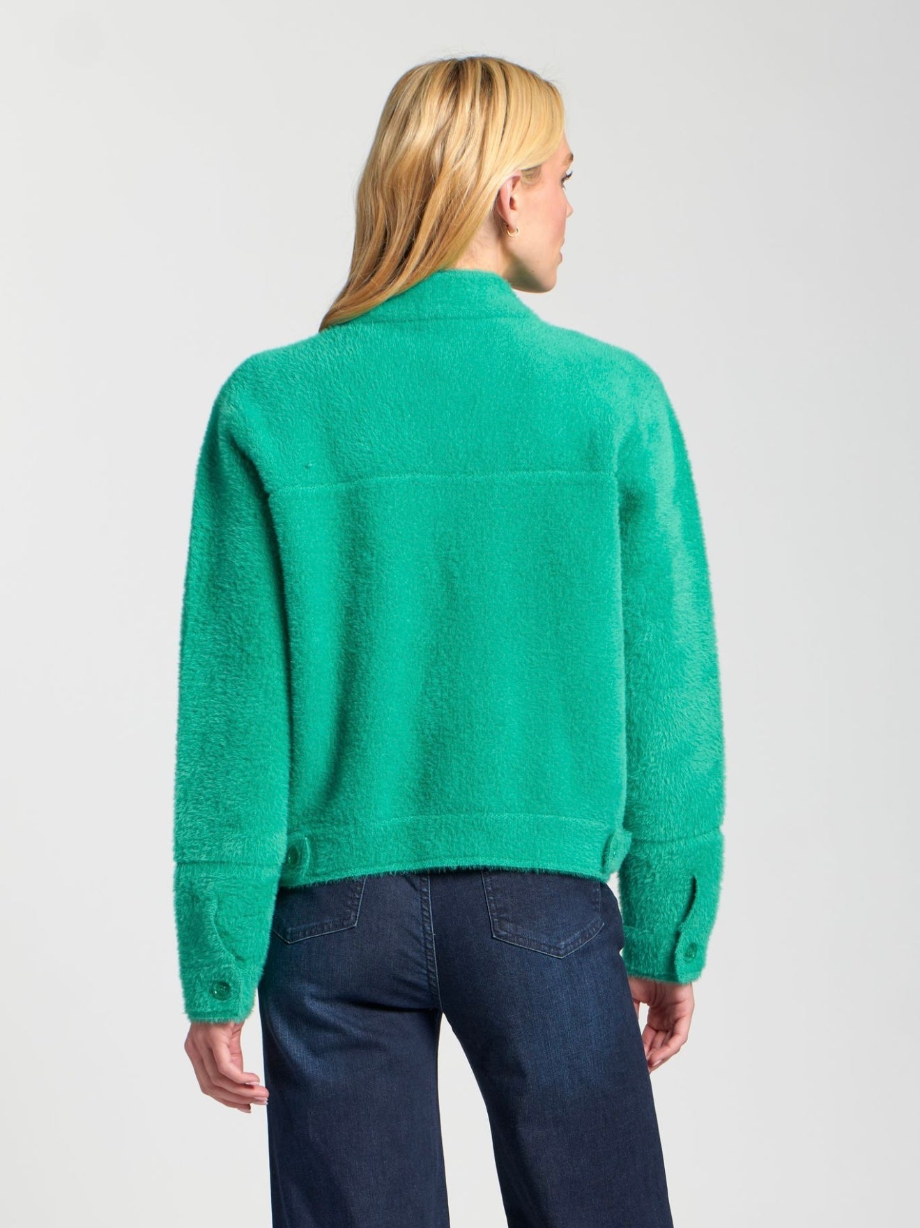Cozy Patch Pocket Cardigan / Emerald