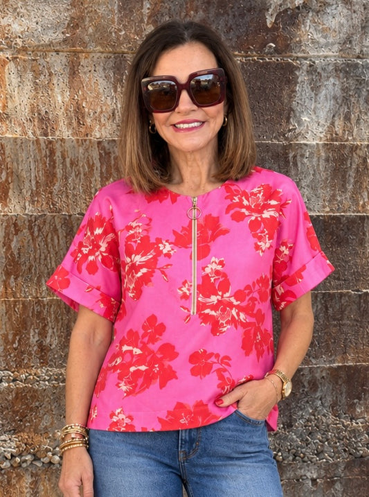 Zipper Top/ Romance Brocade