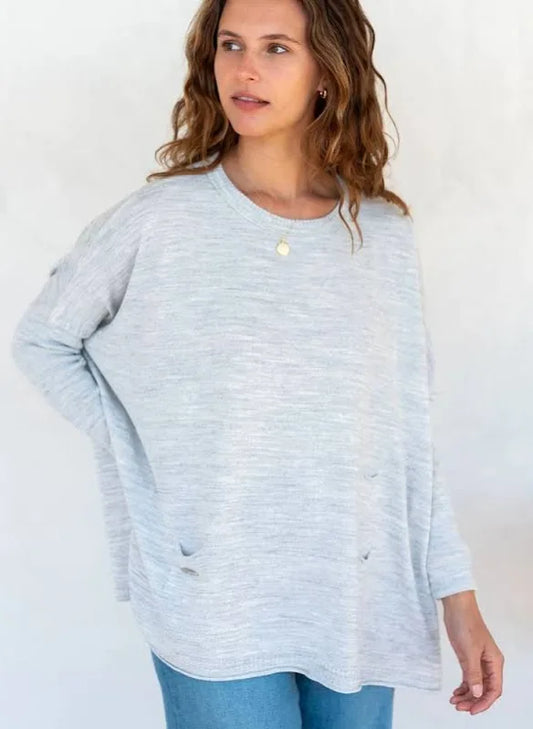Catalina Crewneck Sweater/ Ash Grey