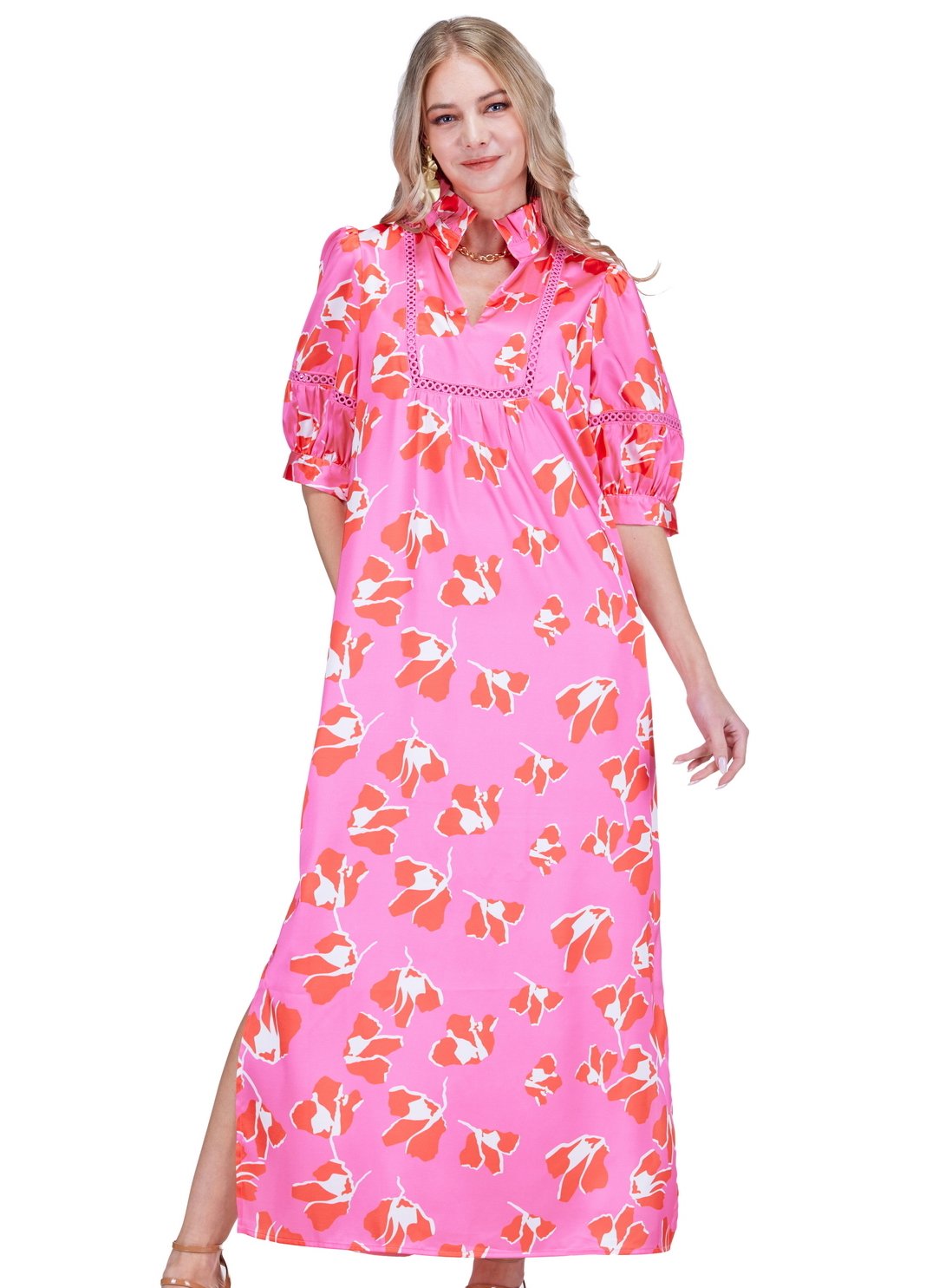 Maxi Dress/ Dancing Peonies