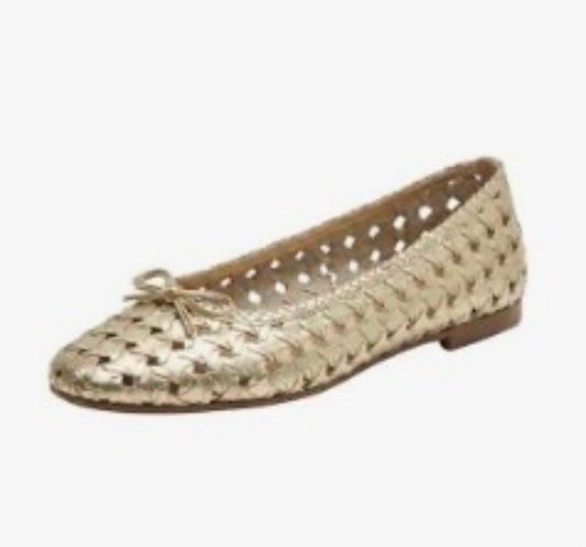 Houston woven leather ballet flats