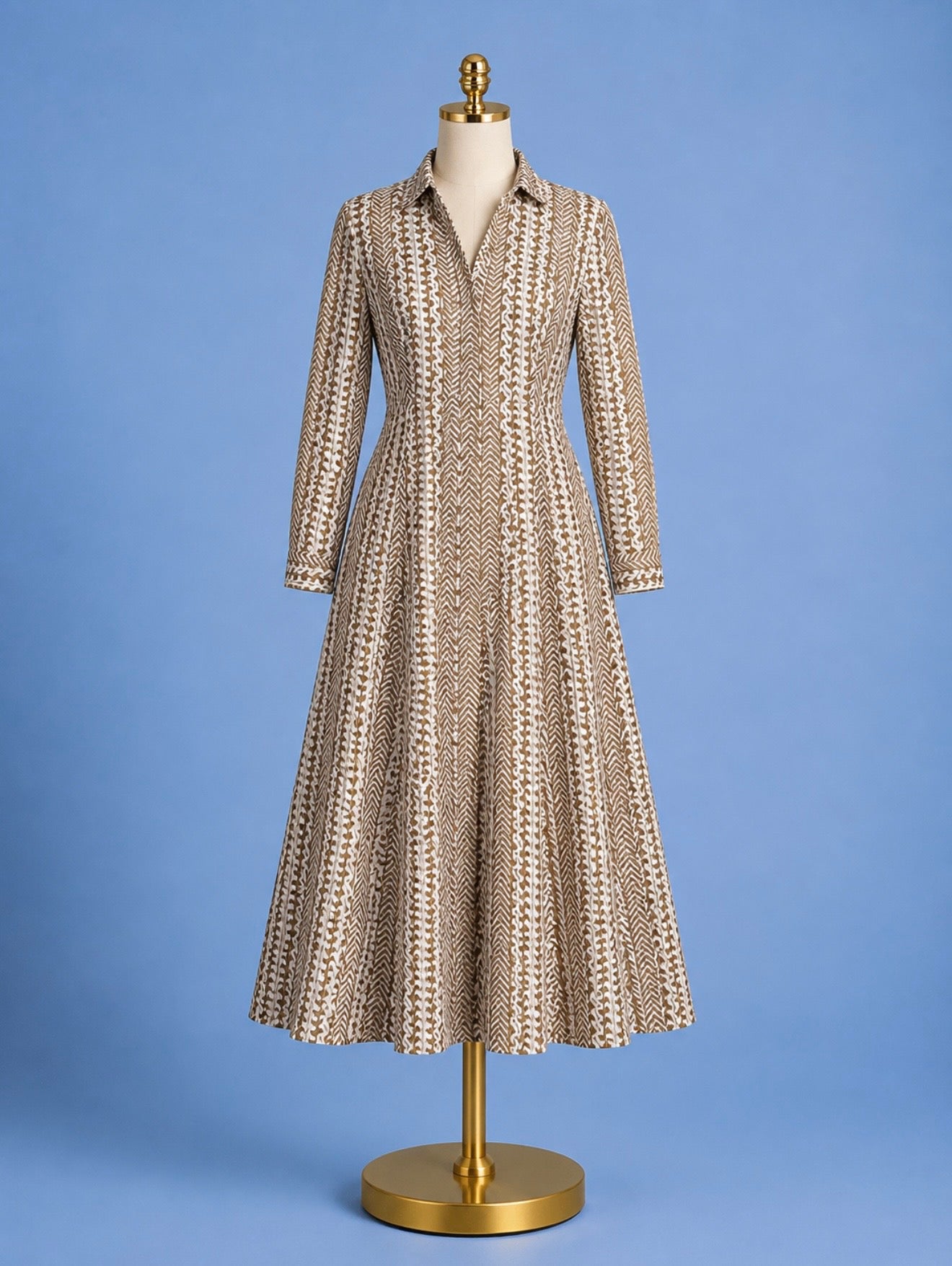 Classic Shirt Dress/ Driftwood