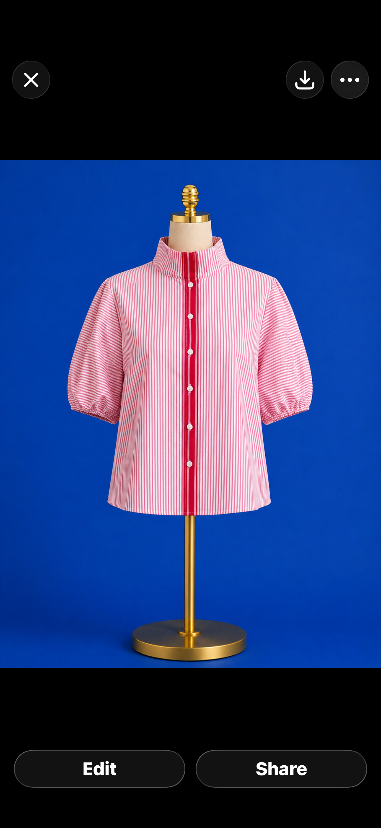 Bonny Top / pink carnation stripe
