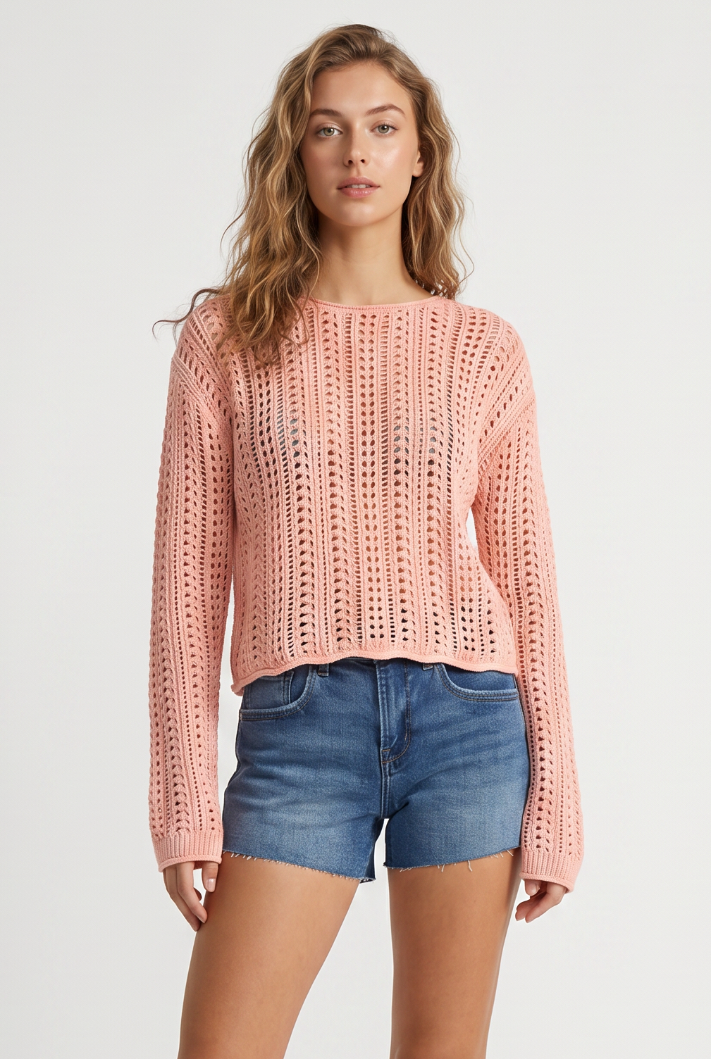Upland Crochet Sweater Bellini