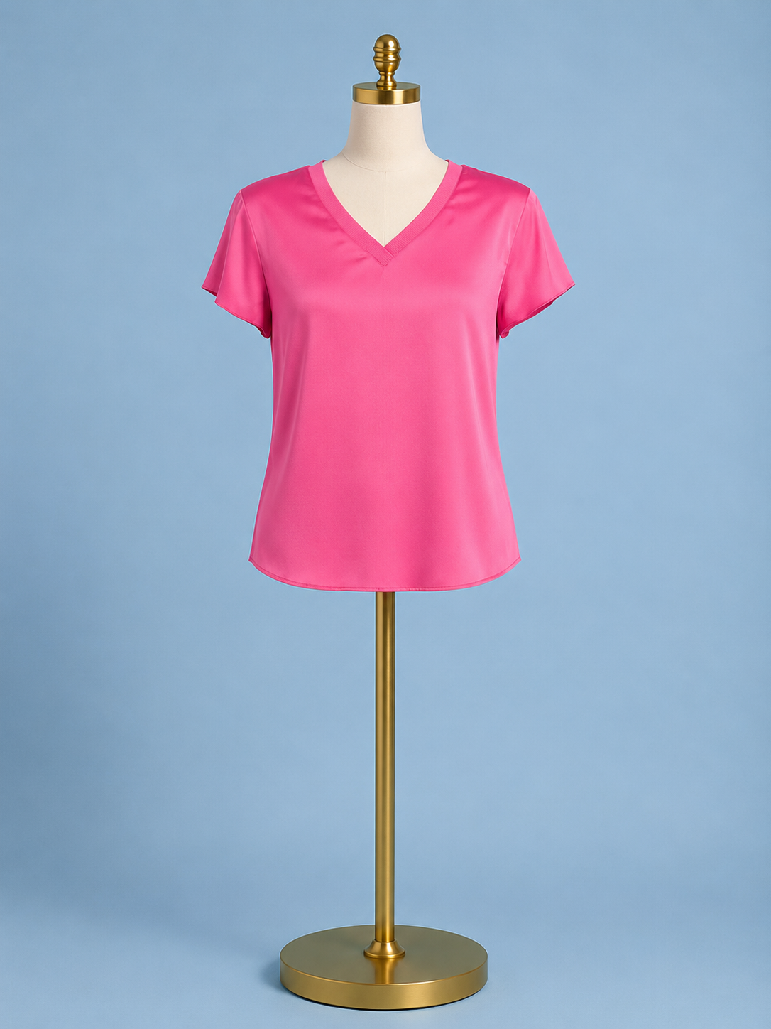 Saori Mix Media Top/ Hot Pink