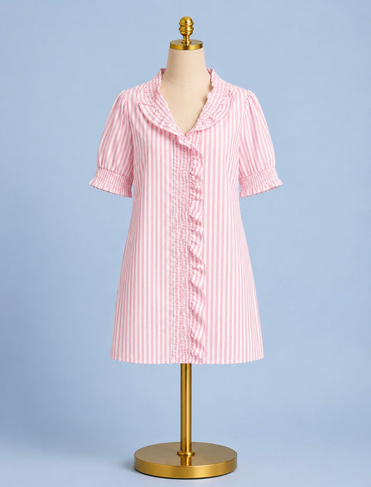 Pink/ white Dress