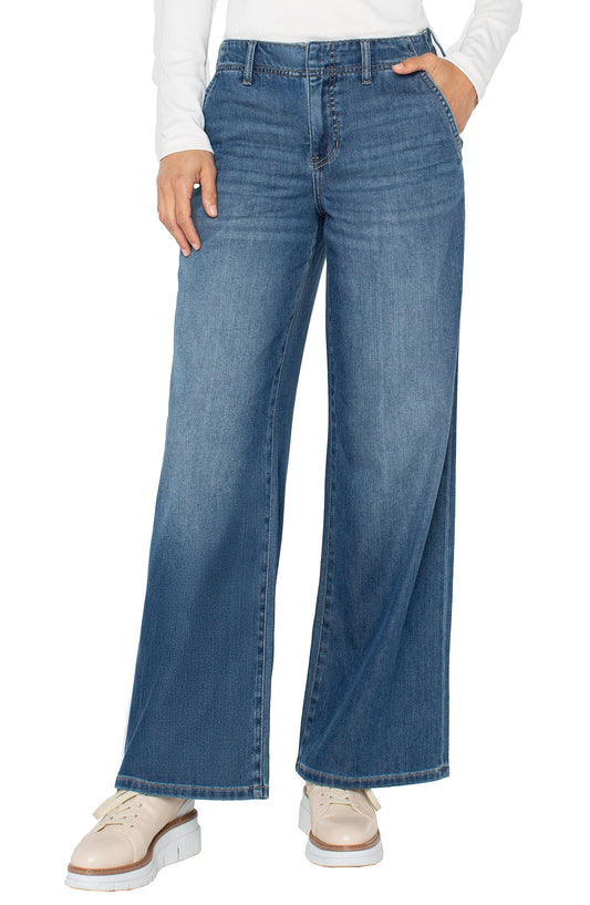 Denim Weekender wide leg Jean/ Walnut Creek