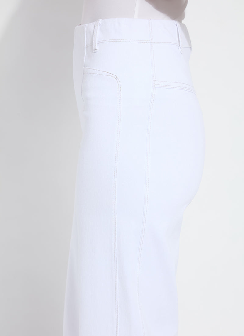 Layton Wide Leg crop/ white