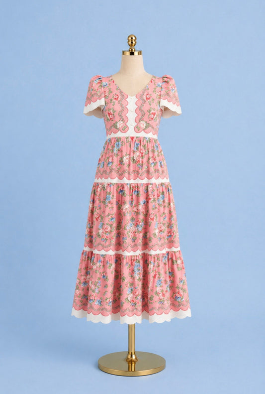 Agatha Dress/ cottage rose
